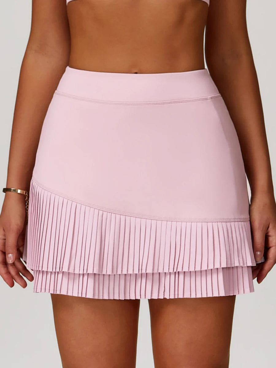 Power Petals High-Waist Pleated Skirt