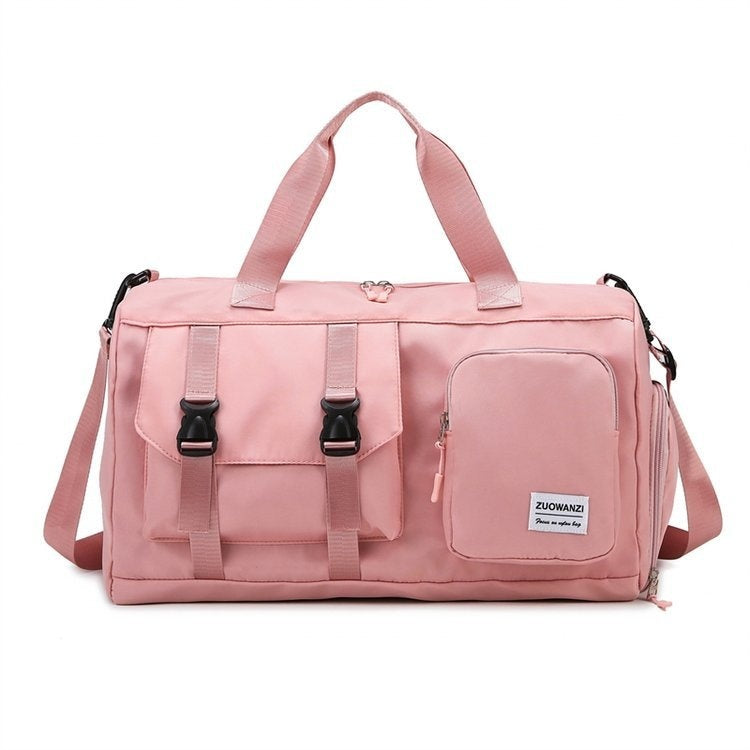 Colorful Pearlescent Yoga Fitness Bag With Dry-wet Separation-9