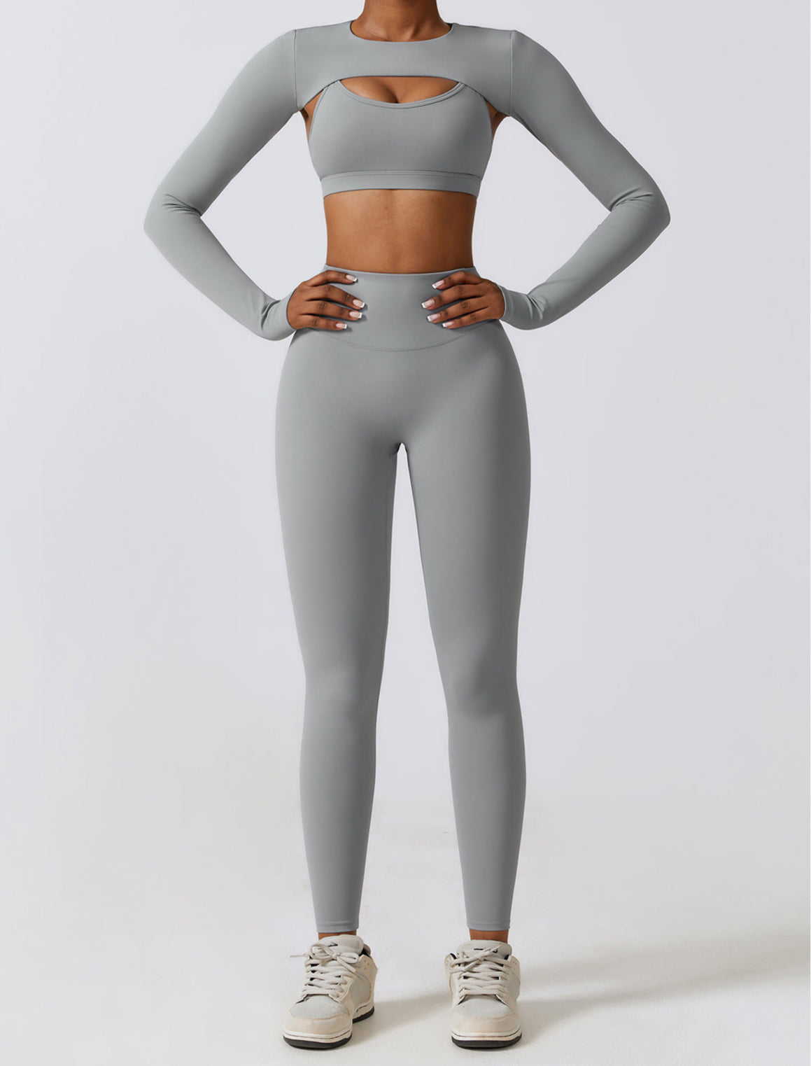 Three Piece Hot Set: Shrug, Bra and Leggings