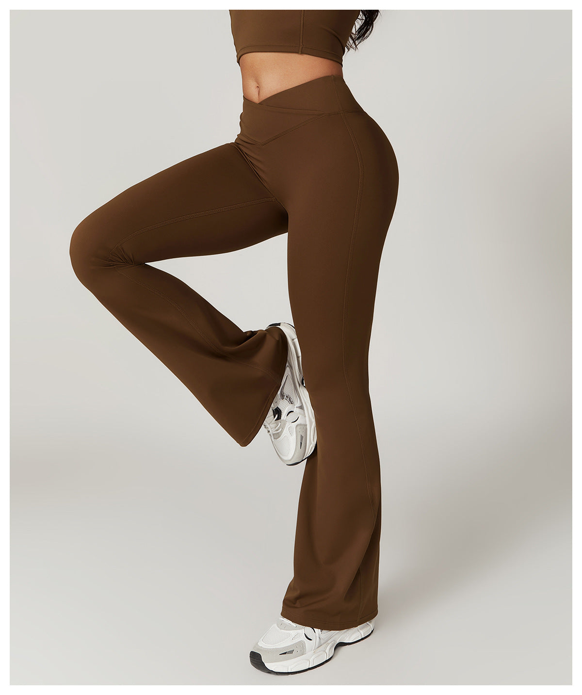 Eco-Chic Crossover Flared Pants