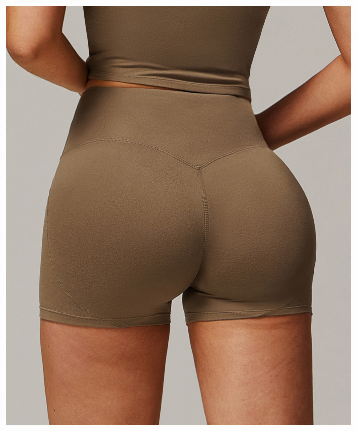 Brushed Foldover High-Waist Shorts