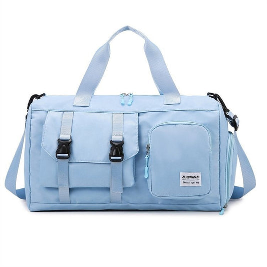 Colorful Pearlescent Yoga Fitness Bag With Dry-wet Separation-10
