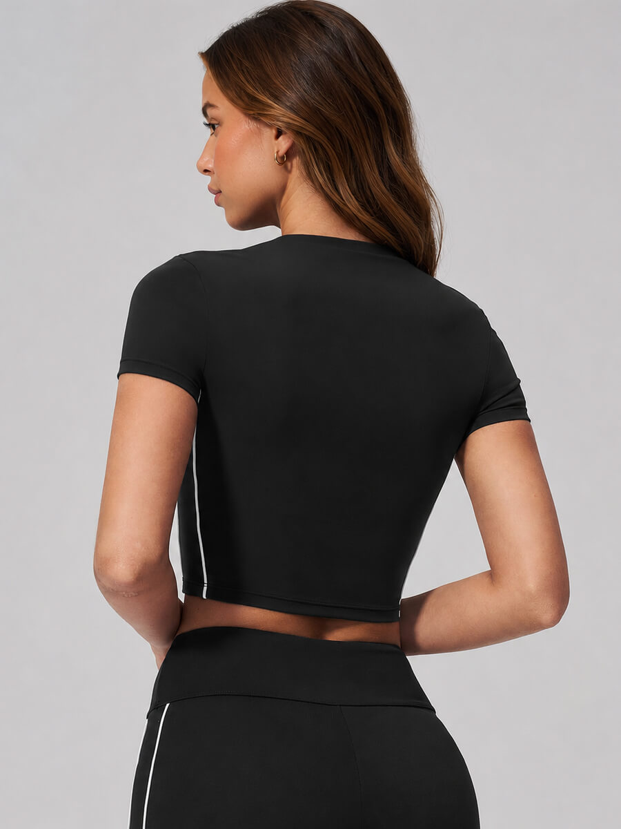 Cloud Sculpt Crop Tee