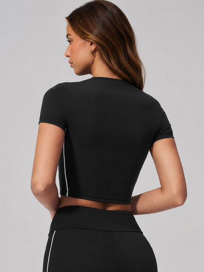 Cloud Sculpt Crop Tee