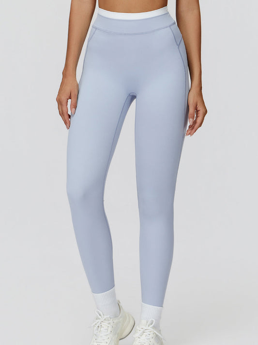NakedFeel Contrast Ribbed Leggings