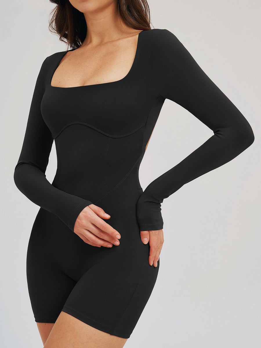 Second Skin Open-Back Bodysuit