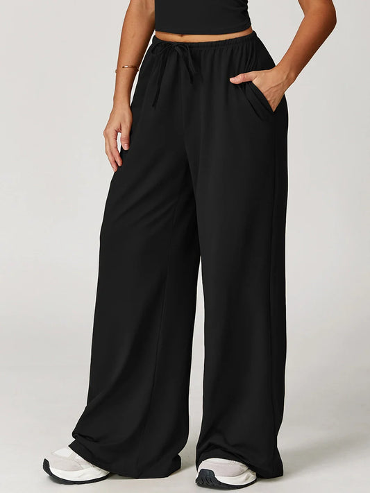 Pastel Soft Wide-Leg Lounge Pants