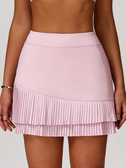Power Petals High-Waist Pleated Skirt