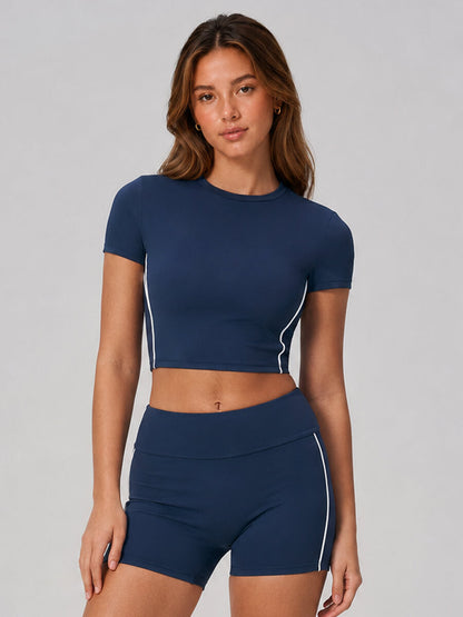 Cloud Sculpt Crop Tee