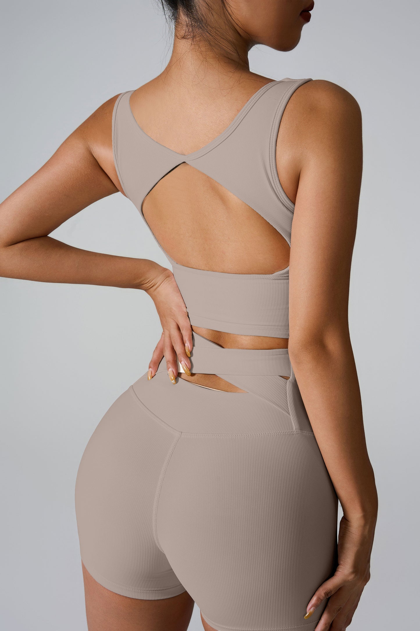 Hollow-Back Shockproof Sports Bra