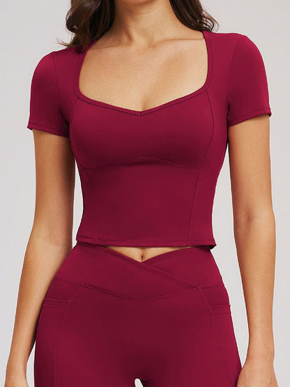 Second Skin Scoop-Neck Tee