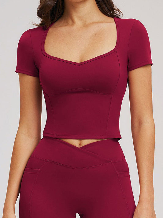 Second Skin Scoop-Neck Tee