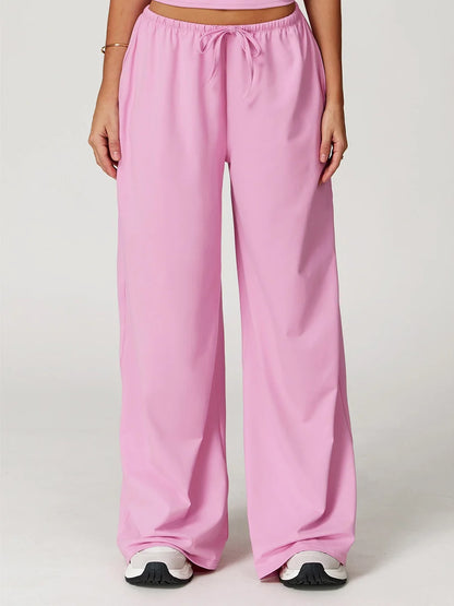 Pastel Soft Wide-Leg Lounge Pants