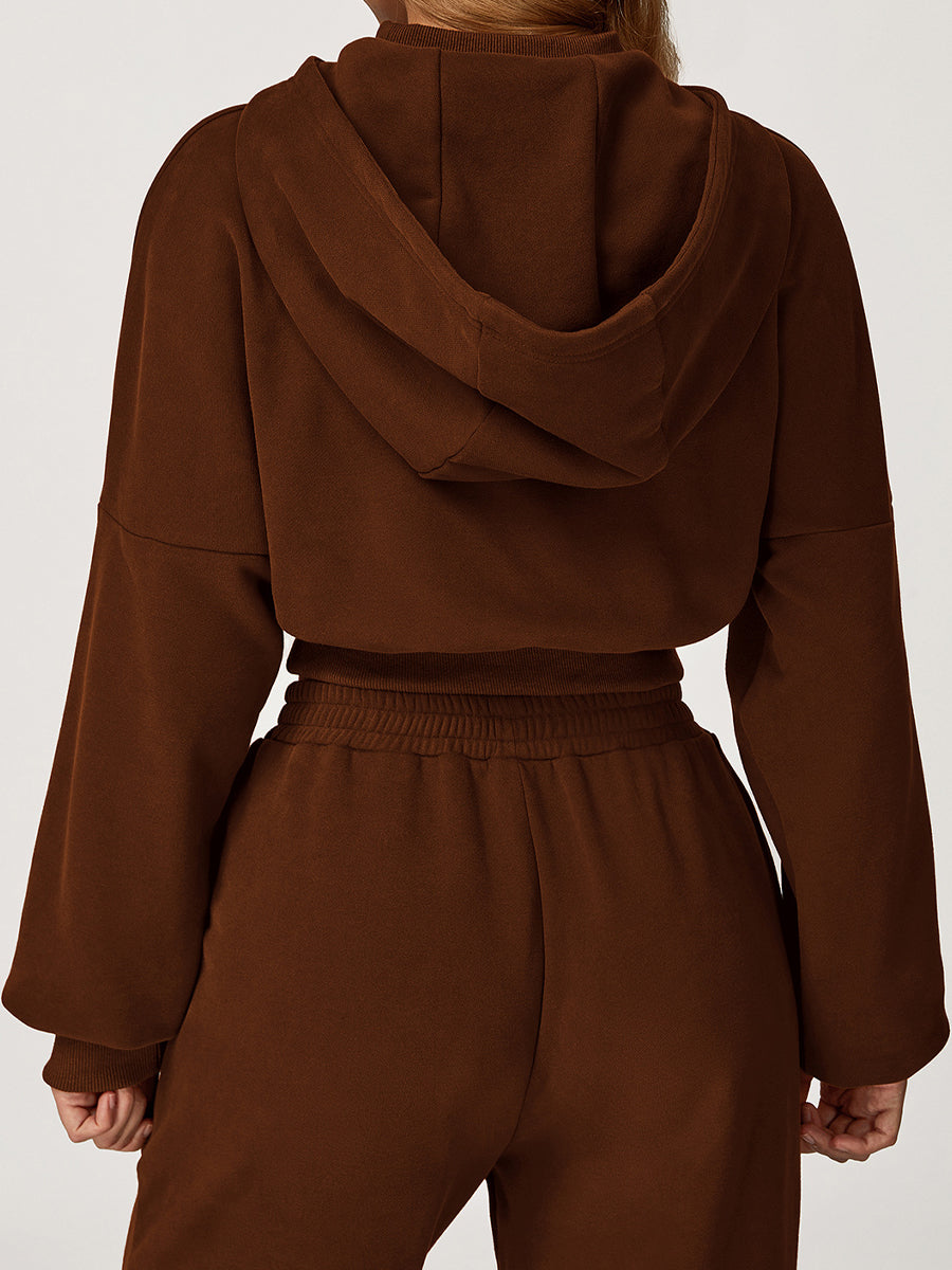 Luxe Crop Hoodie