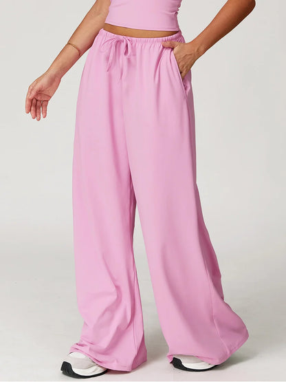 Pastel Soft Wide-Leg Lounge Pants