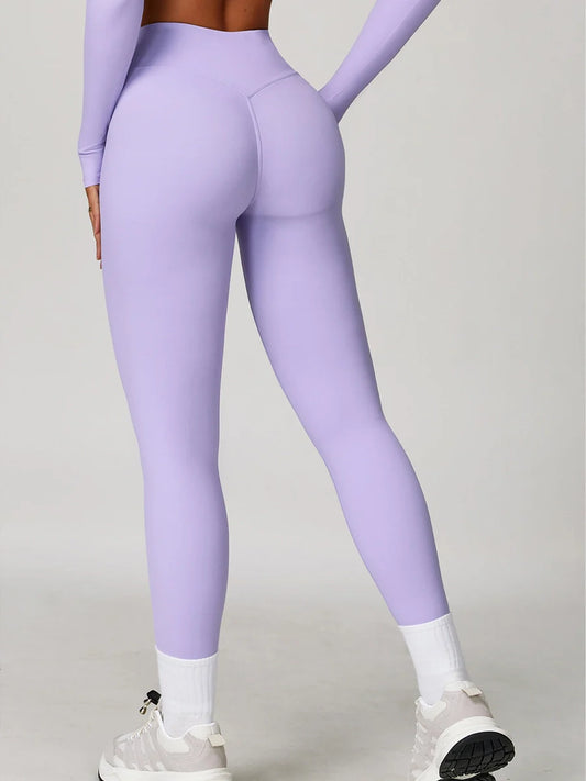 Power Petals Crossed High-Waist Leggings