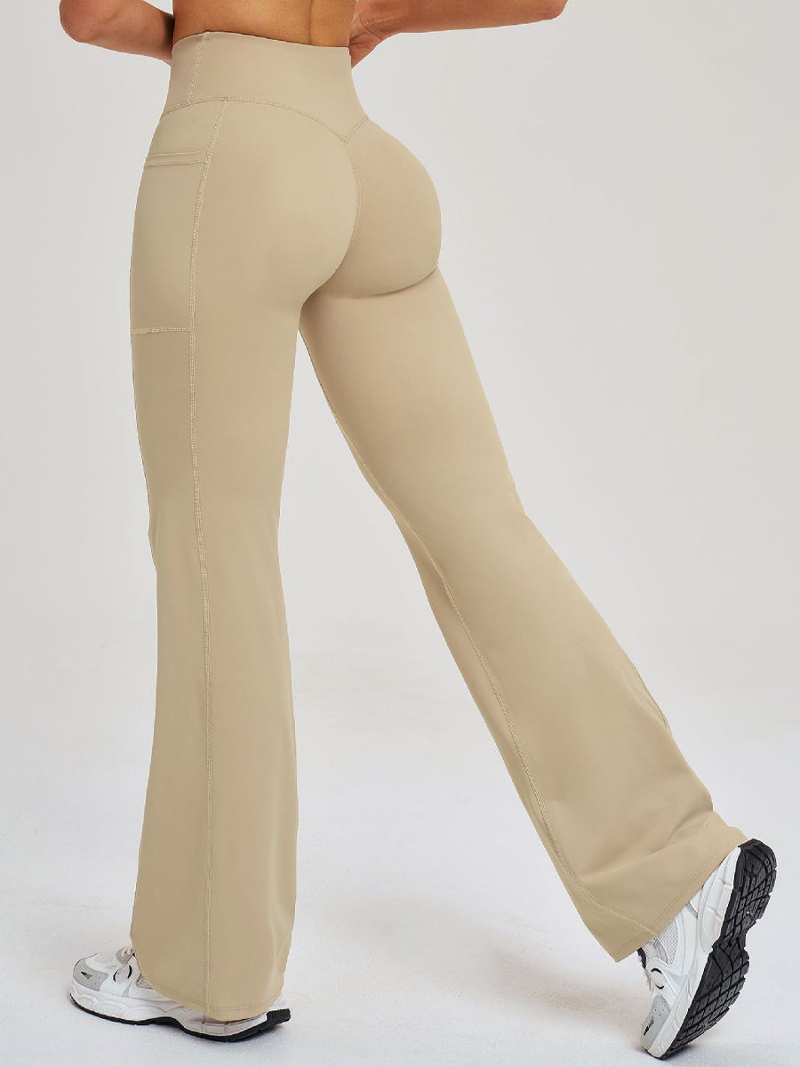 FlowLift Cross-Waist Flare Pants