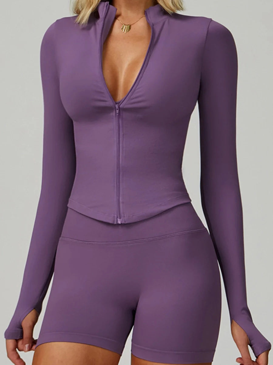 Earthbound Girl Zip-Up Yoga Jacket