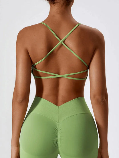 Crossback Strappy Sports Bra