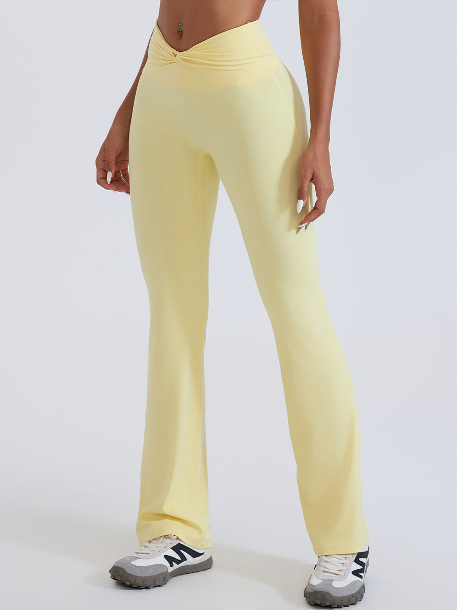 BareLift Knot-Waist Flare Pants