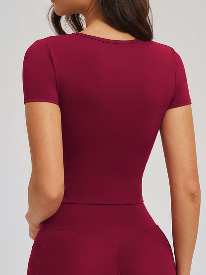 Second Skin Scoop-Neck Tee