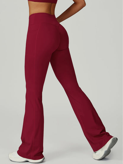 FlowLift Cross-Waist Flare Pants