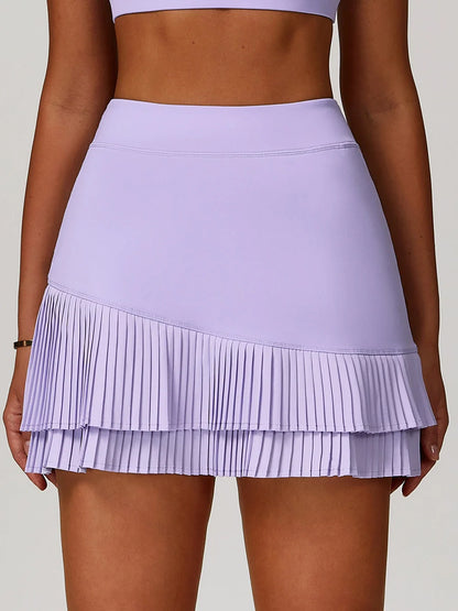 Power Petals High-Waist Pleated Skirt