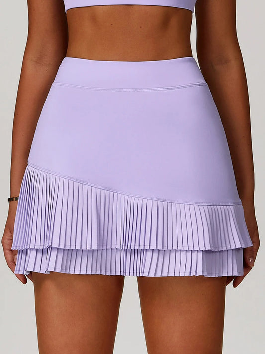 Power Petals High-Waist Pleated Skirt