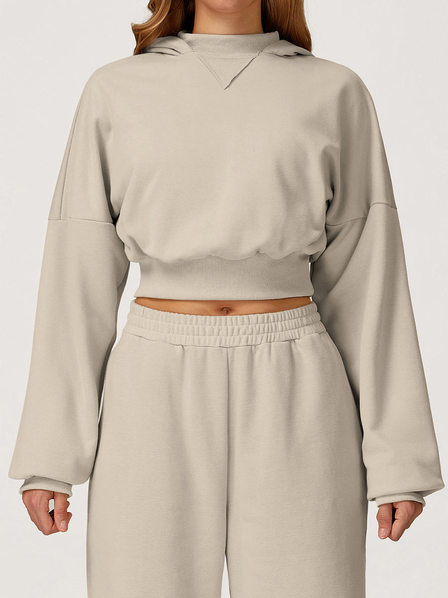 Luxe Crop Hoodie