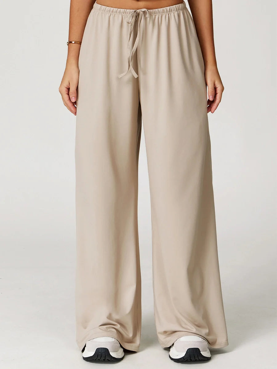 Pastel Soft Wide-Leg Lounge Pants