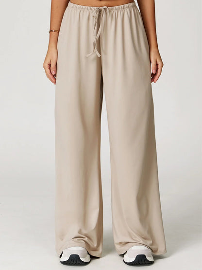 Pastel Soft Wide-Leg Lounge Pants