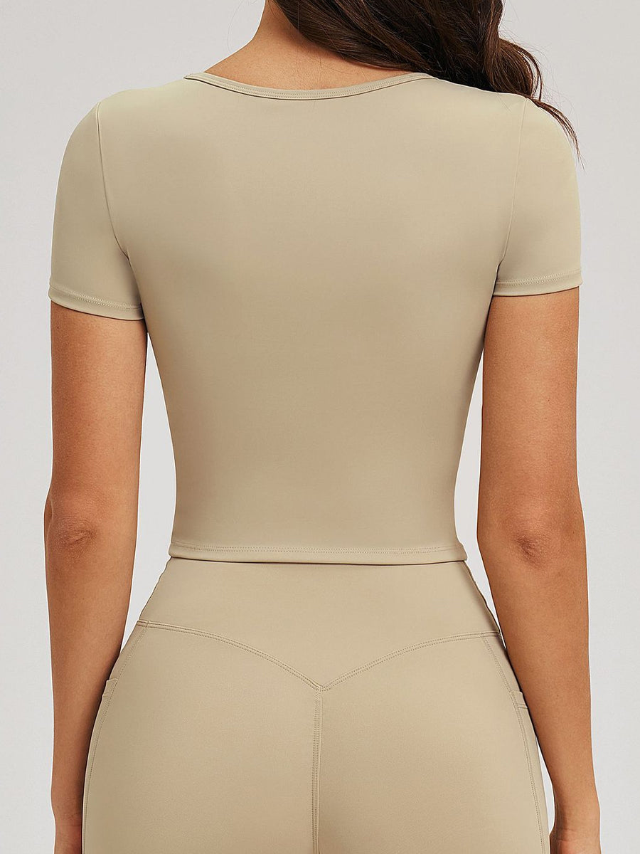 Second Skin Scoop-Neck Tee