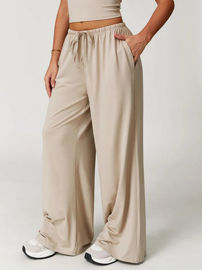 Pastel Soft Wide-Leg Lounge Pants
