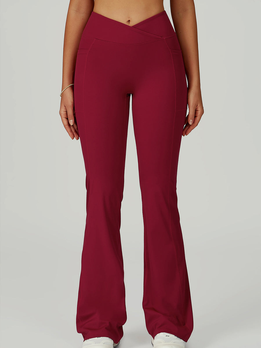 FlowLift Cross-Waist Flare Pants