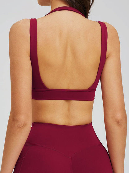 Sculpt Open-Back Yoga Bra