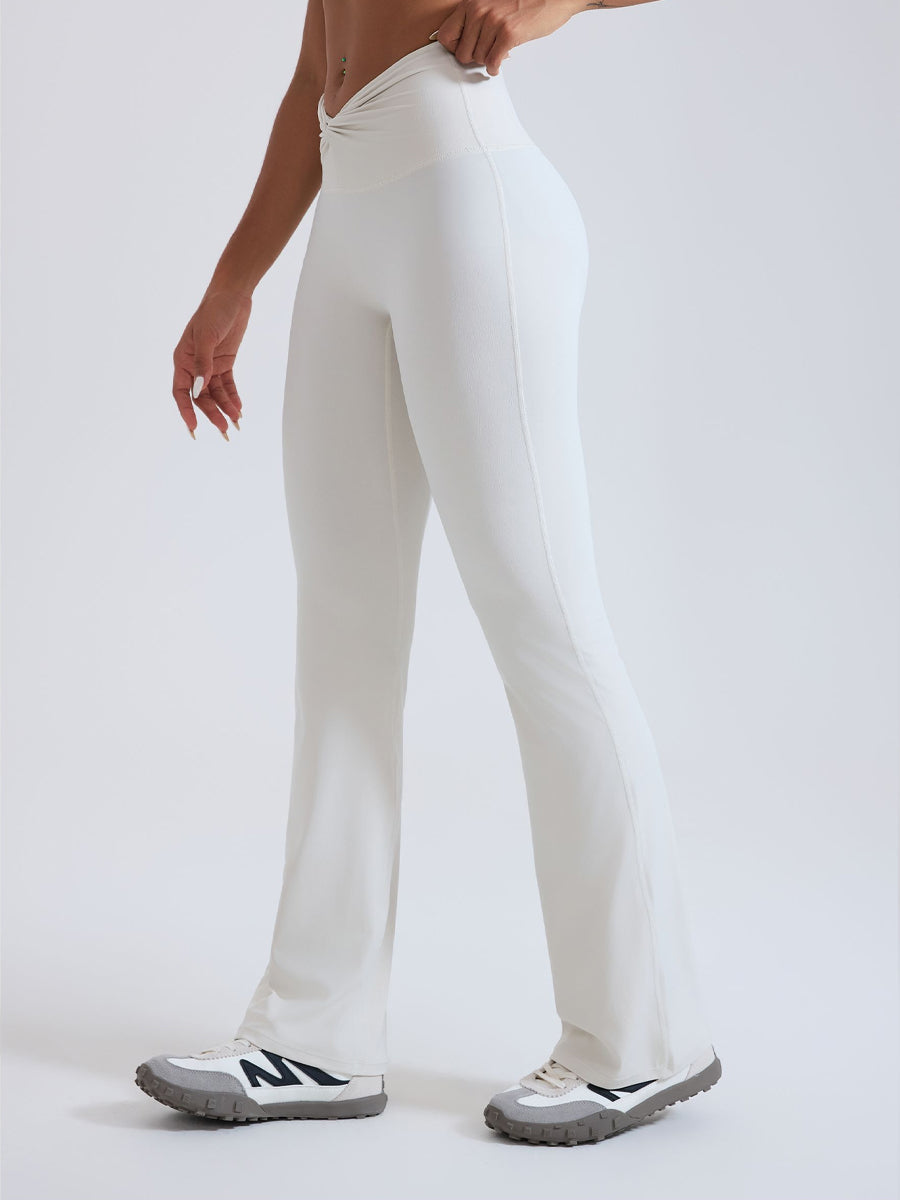BareLift Knot-Waist Flare Pants