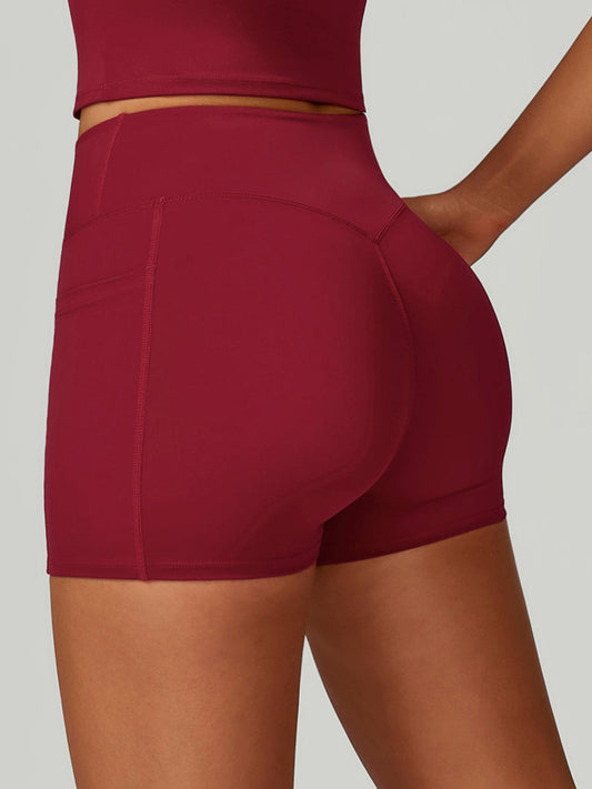 FlowLift Cross-Waist Flare Shorts
