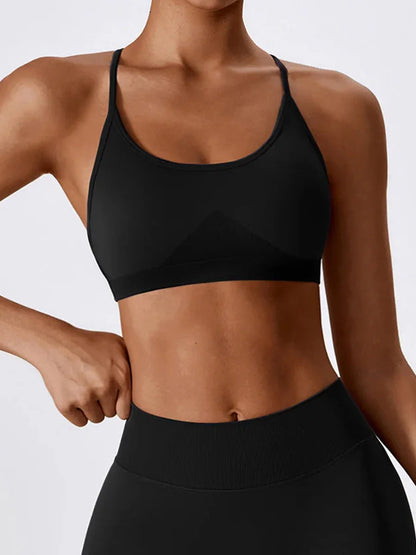 Crossback Strappy Sports Bra