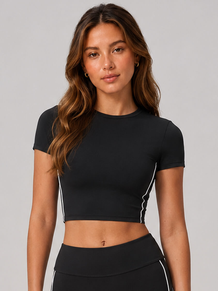 Cloud Sculpt Crop Tee