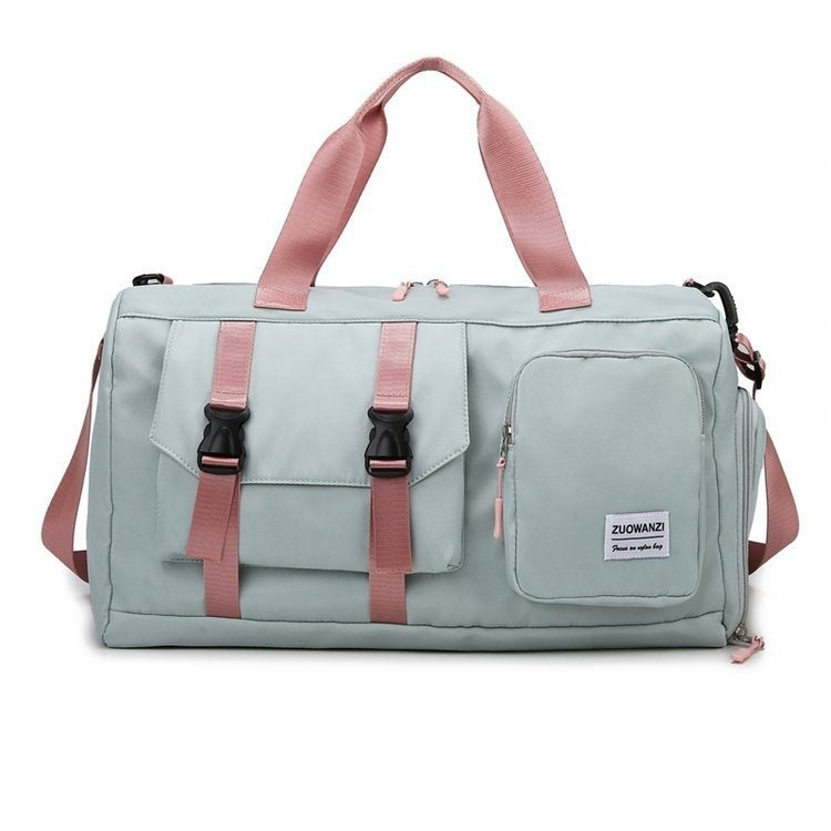Colorful Pearlescent Yoga Fitness Bag With Dry-wet Separation-7