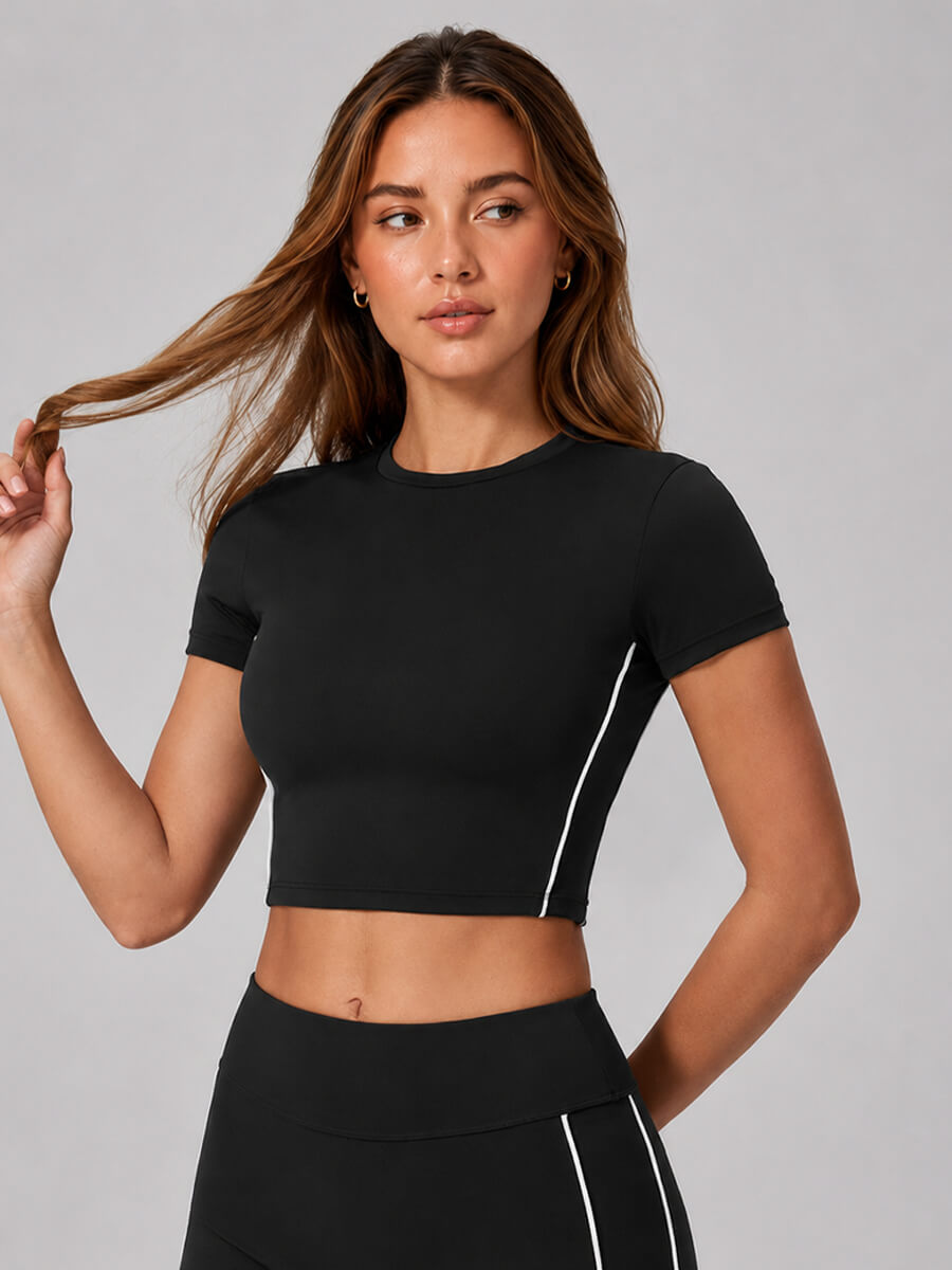 Cloud Sculpt Crop Tee