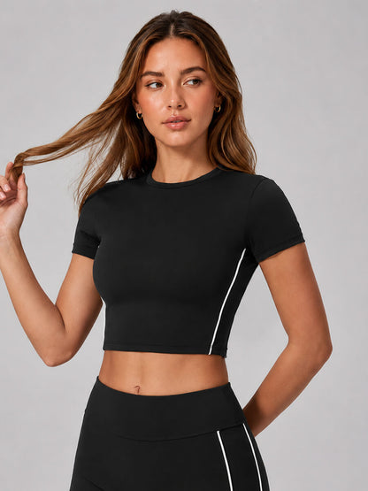 Cloud Sculpt Crop Tee