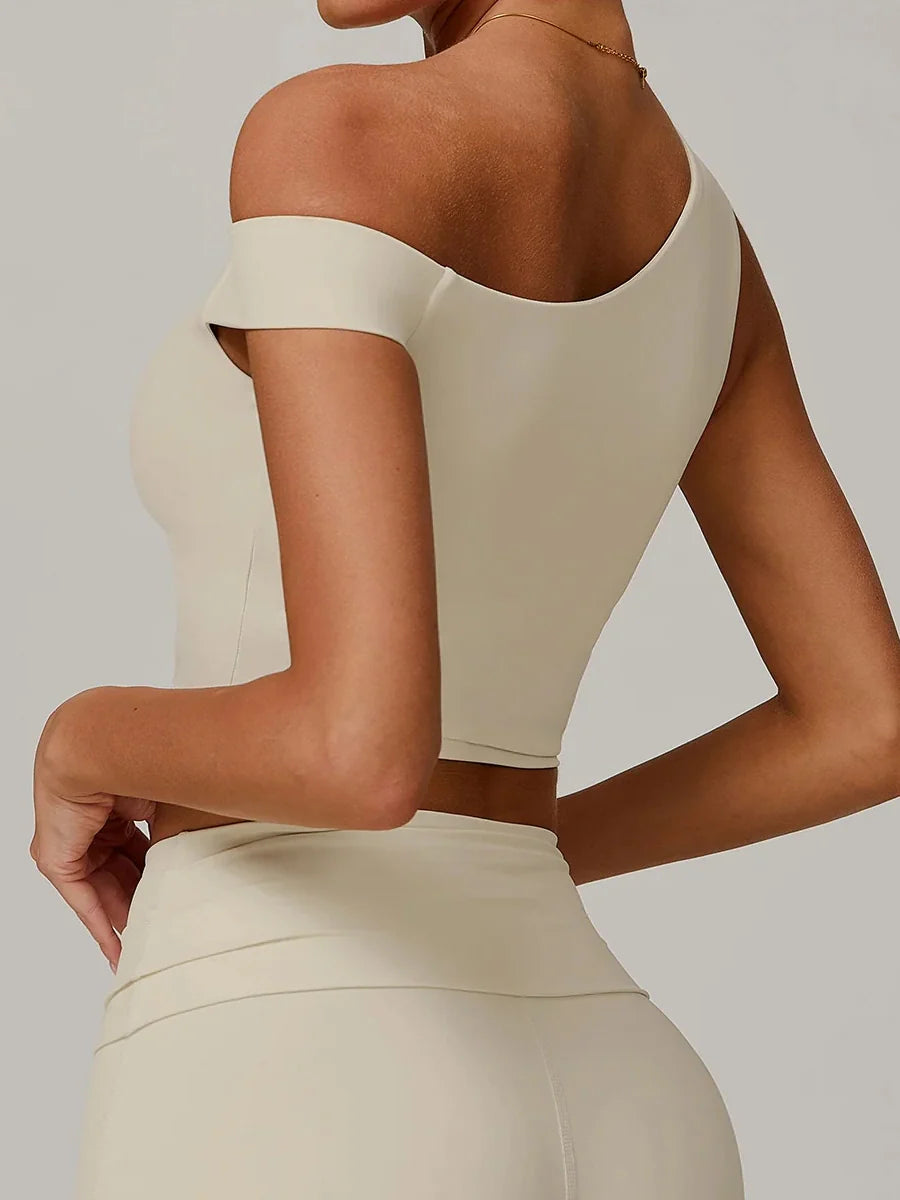 Eco-Recycled Asymmetrical Shoulder Athletic Tank