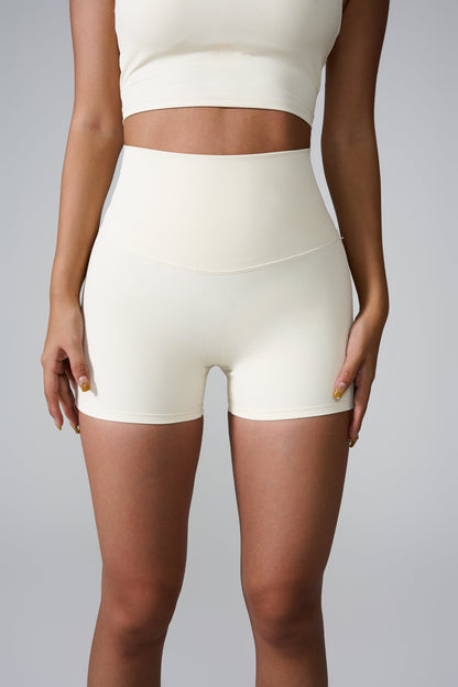 Cross-Back High-Waist Shorts
