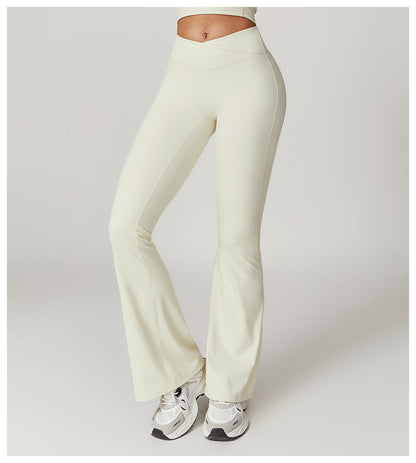 Eco-Chic Crossover Flared Pants