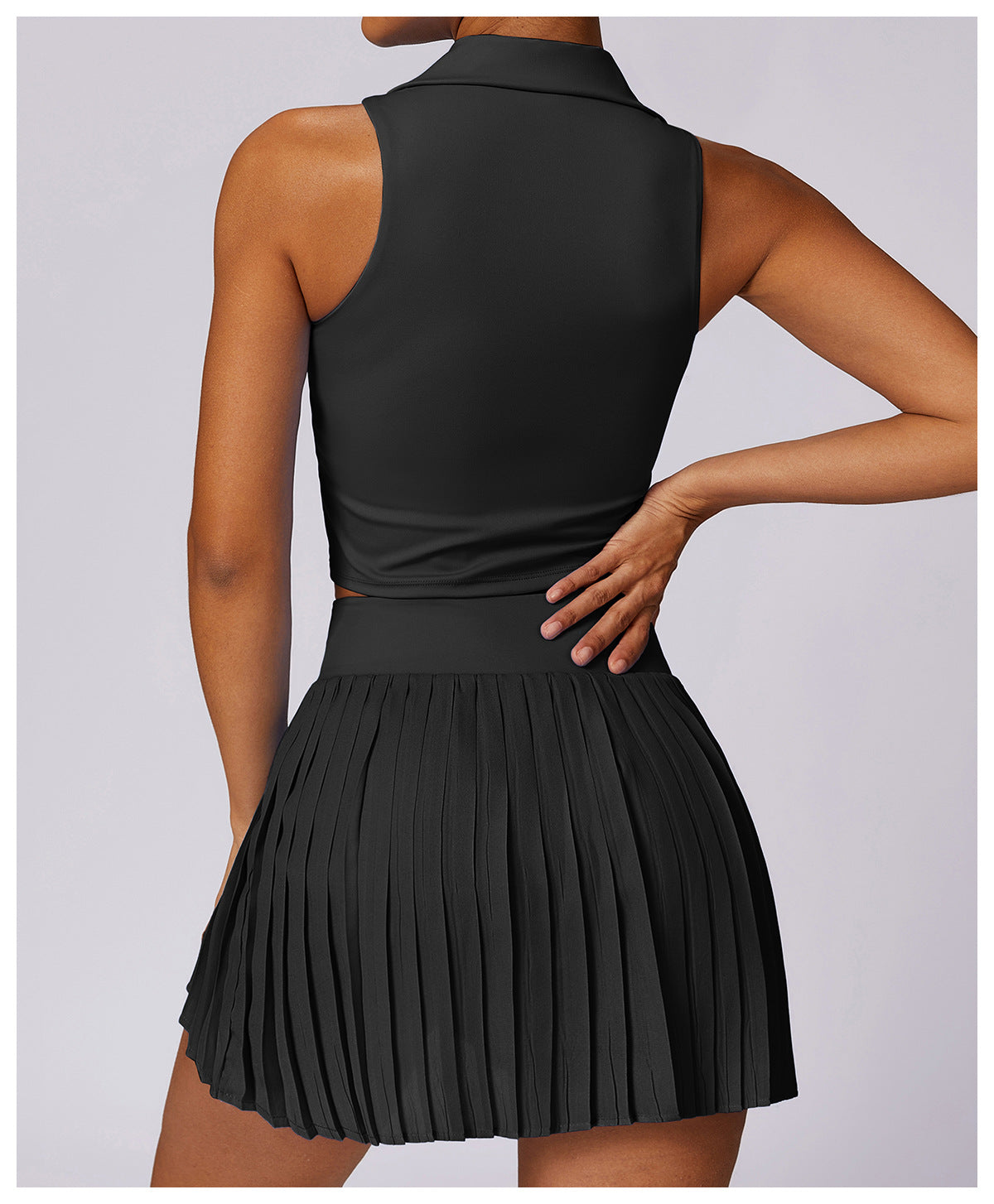 Sleeveless Cropped Polo