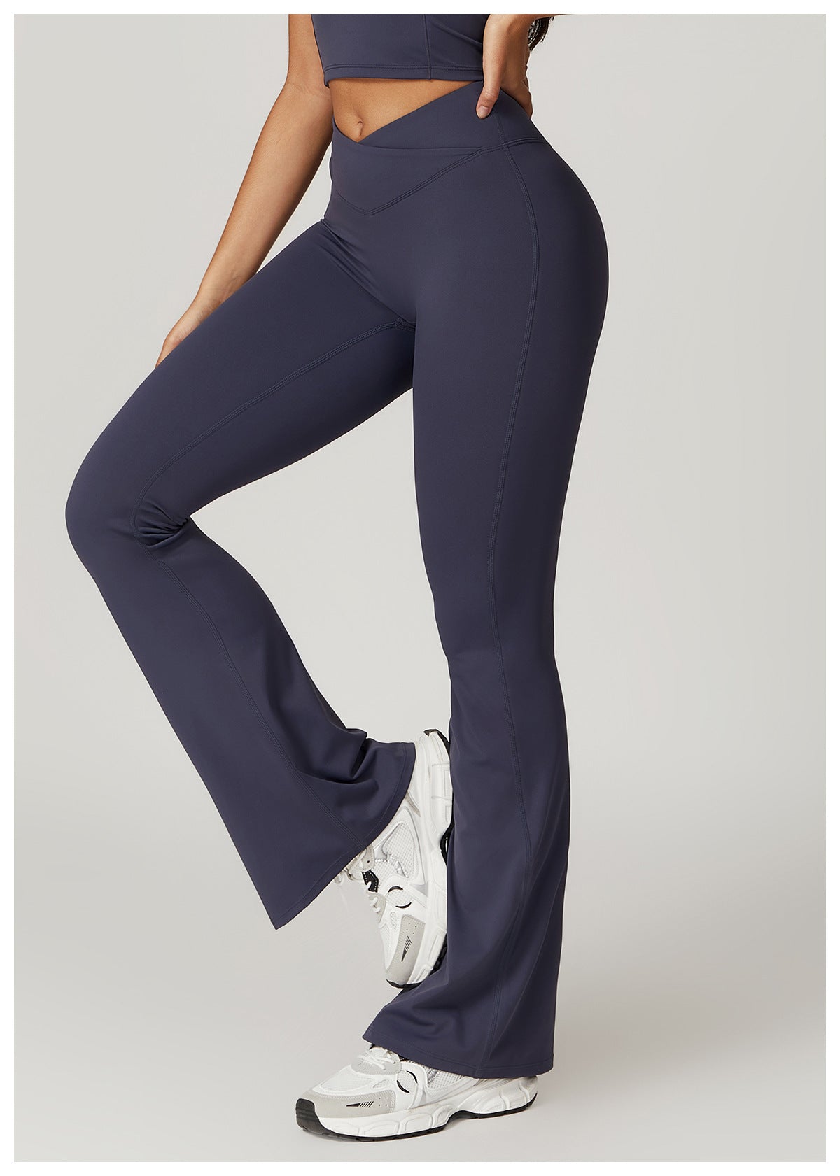 Eco-Chic Crossover Flared Pants