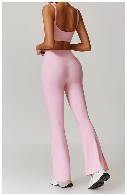 Sculpting High-Waist Flared Yoga Pants