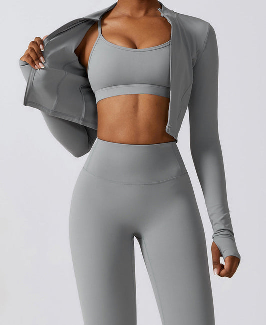 Classic 3 Piece Set: Jacket, Bra and Leggings