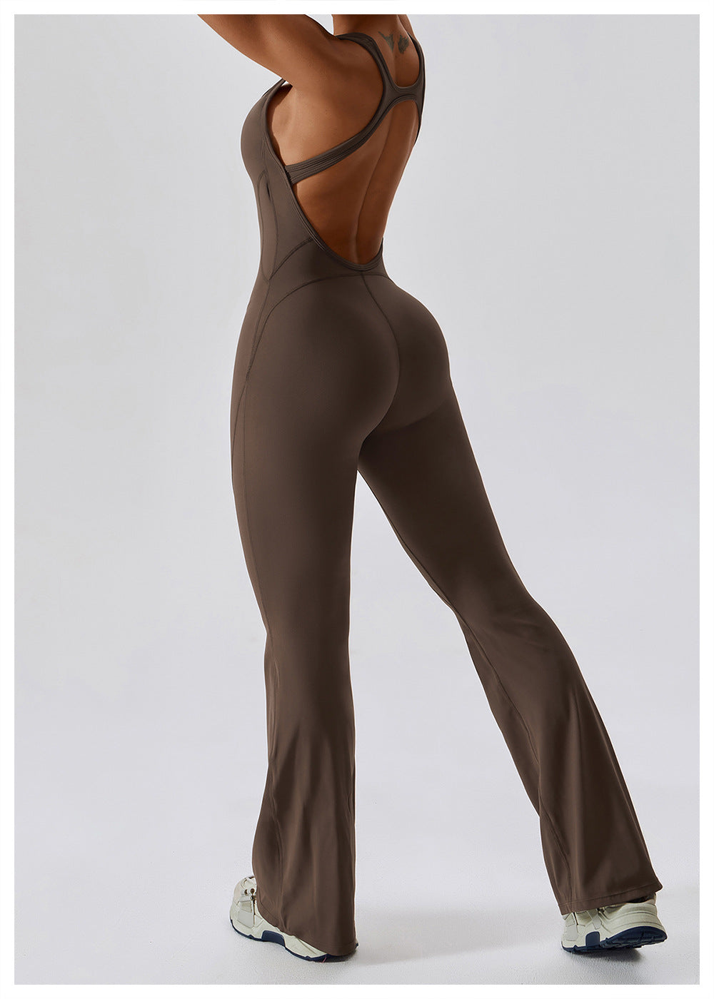 Sleeveless Flared Jumpsuit
